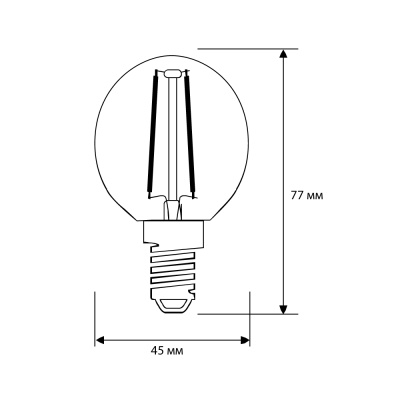 Лампа CAMELION LED7-G45-FL/830/E14 220V 7W ()