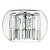 753634 Бра ACQUARIO 3х20W G4 12V ХРОМ хрусталь+стекло