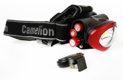 Фонарь CAMELION LED 5382 налобный, черн., COB, 4реж, 3XLR03 в компл, пласт, откр. блист