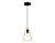 Светильник подвесной Ambrella TR80497 BK/LW черный/светлое дерево E14 max 60W D150*1000
