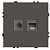 Розетка TV + компьютерная RJ-45 (механизм), серия Эмили, RST00-5106-09, антрацит, soft touch