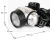 Фонарь ULTRAFLASH LED5353 налобный, металлик 19LED 4режима, 3хR03, пластик (1/5)