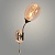 Бра XA1480/1W BK+FGD черный/золото 1х60W E27 h200, HN23