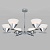 Потолочная люстра с плафонами 70138/6 хром EUROSVET