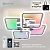 Люстра светодиодная ESTARES LIKE RGB 120W 5Q-APP-560х560х100-CHROME/OPAL-220-IP20 Управляемая
