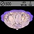 Люстра 55422/500 CR хром 5х40W E14 LED-WT+BLUE ПДУ d500, SDA20