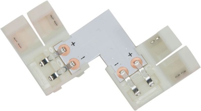 Комплект L коннекторов FERON LD185 с соединителем для светодиодной ленты (5050/10мм) (мин10шт)