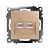Розетка компьютерная 2-местная RJ-45 (механизм), серия Катрин, GLS00-7109-08, золото