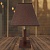 Настольная лампа 2319C+503 кофе/кофейный абажур h41см 1х40W E27, DUO20