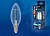 Лампа светодиодная UNIEL LED-C35-9W/3000K/E14/CL PLS02WH картон