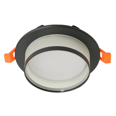 Светильник FERON DL500 15W 230V GX53, черный, круг, без лампы 