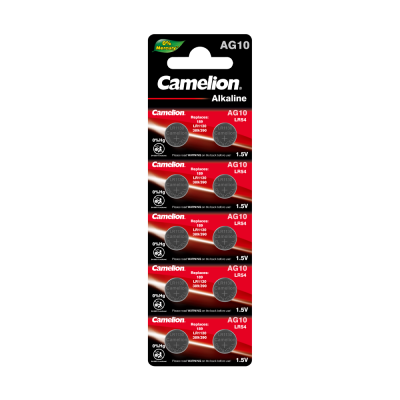 Батарейка CAMELION G10 BL-10 Mercury Free (389A/LR1130/189) для часов