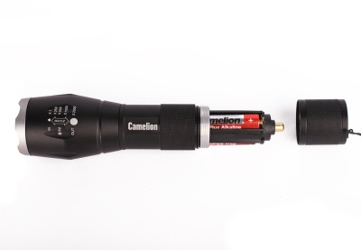 Фонарь CAMELION LED5136 черный LED XML-T6 ZOOM 5 реж 3XLR03 в компл. алюм. откр. блистер