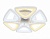 Светильник Ambrella FA4494/6 WH белый 4200K/3000K+6400K/6400K+3000K 84W D450*80 (ПДУ ИК)