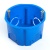 Подрозетник STEKKER EBX20-01-2 для сплошных стен синий (с инд стикером)