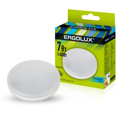 Лампа Ergolux LED-GX53-7W-GX53-4K, 172-265В