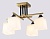 Люстра на штанге AMBRELLA TR303042/4 CP медь E27/4 max 60W 420*420*260 со стеклянными плафонами 