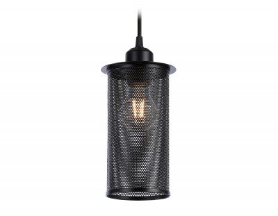 Светильник подвесной в стиле лофт Ambrella TR8162 BK черный E27 max 40W D102*1055