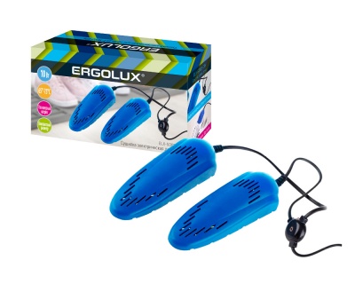 Электрическая сушилка для  обуви ERGOLUX ELX-SD02-C06 синяя 10Вт, 220-240В