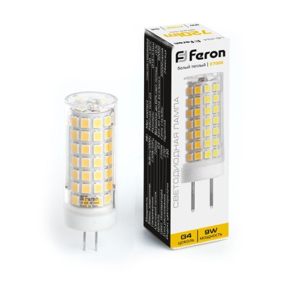 Лампа светодиодная FERON LB-434, (9W) 230V G4 2700K JCD
