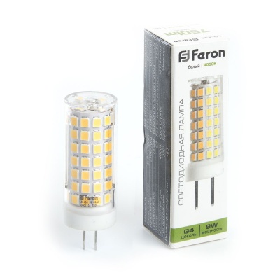 Лампа светодиодная FERON LB-434, (9W) 230V G4 4000K JCD