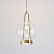 Подвесной светодиодный светильник со стеклянным плафоном 50267/1 LED латунь