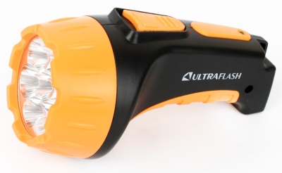 Фонарь ULTRAFLASH LED3807 аккум. 220Вт черный/желтый 7LED 2режима SLA пластик (5/60)
