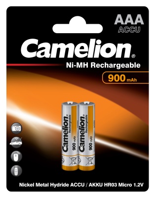 Аккум-р CAMELION AAA-900mAh Ni-Mh BL-2, 1.2B (24/480)