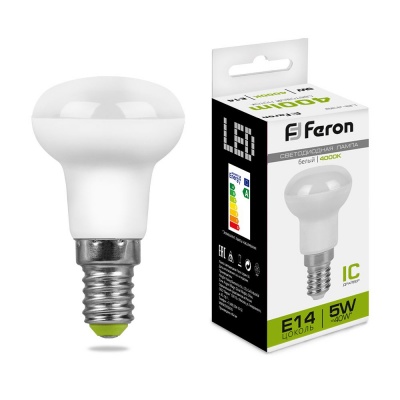 Лампа светодиодная FERON LB-439 10LED/5W 230V E14 4000K R39 (100/500)
