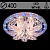 Люстра 55066/400 CR хром 4х40W E14 LED-WT+BLUE ПДУ d400 h210, SDA23