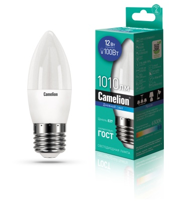 Лампа CAMELION LED12-C35/865/E27 220V 12W ()