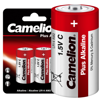 Батарейка CAMELION LR14 Plus Alkaline BL-2, 1.5В (12/192)