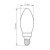 Лампа светодиодная FERON LB-68 4LED/5W 230V E14 2700K филамент свеча  диммируемая