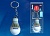 Фонарь-брелок UNIEL S-KL023-T GREY 1LED. 4*LR41 в/к. Пластик. Серый