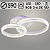 Люстра DK06004/2B PR WT белый 156W+8W LED RGB 3000-6500K d590 ПДУ(ИК) диммер, HN23