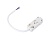 Ввод питания для шинопровода Magnetic 220V GL1101 WH белый IP20 200*28.5*18