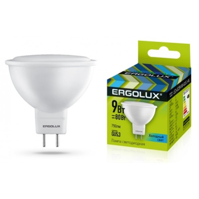 Лампа Ergolux LED-JCDR-9W-GU5.3-4K JCDR 172-265V