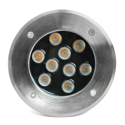Светильник тротуарный 10W, AC12V, 3000К, D160*H90mm, внутренний диаметр:110mm, IP67, SP2803
