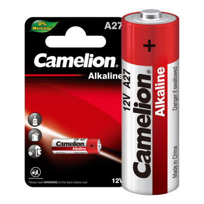 Батарейка CAMELION LR27A (A27) BL-1 12В,Mercury Free (A27-BP1) для пультов сигнализаций (20/900)