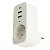 Сетевой фильтр STEKKER 1-местный с/з, 250В, 16А,  2USB+1Type-C 2,4 A, серия Nova, HM81-11-1, белый