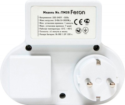 FERON TM25 розетка с таймером (48)