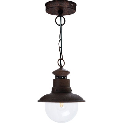 Светильник FERON PL575 60W 230V E27 215*215*750мм коричневый (на цепочке500мм)