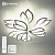 Люстра светодиодная ESTARES MEDEA 120W 9F-RC-645x135-WHITE/WHITE-220-IP20