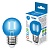 Лампа светодиодная UNIEL LED-G45-5W/BLUE/E27 GLA02BL картон. стекло, синий свет