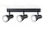 Светильник накладной AMBRELLA TA13122/3 BK/WH черный/белый GU10/3 max 12W 470*85*150 повор на планке