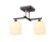 Светильник подвесной TR303112/2 BK/FGD/FR черный/золото/белый матовый E27/2 max 40W 360*190*290