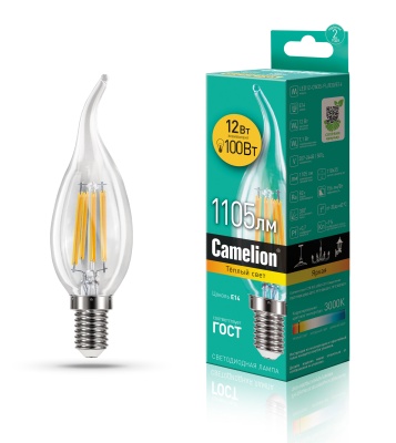 Лампа CAMELION LED12-CW35-FL/830/E14 220V 12W