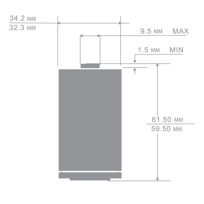 Батарейка CAMELION R20 Blue BL-2, 1.5В (12/144)