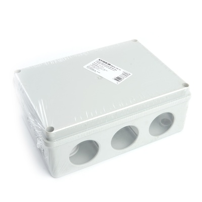 Коробка разветвительная STEKKER EBX20-310-55 190*140*70мм 10 вводов IP55 светло-серая (GE41244)