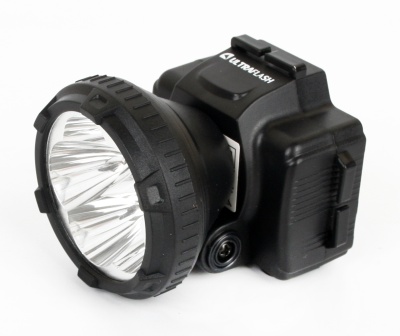 Фонарь ULTRAFLASH LED5365 налобный аккум., черный 5LED 2режима, пластик (1/90)